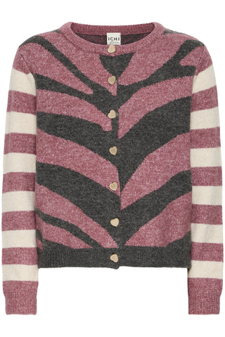 Ichi Livoni Contrast Sleeve Cardigan
