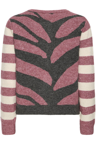 Ichi Livoni Contrast Sleeve Cardigan