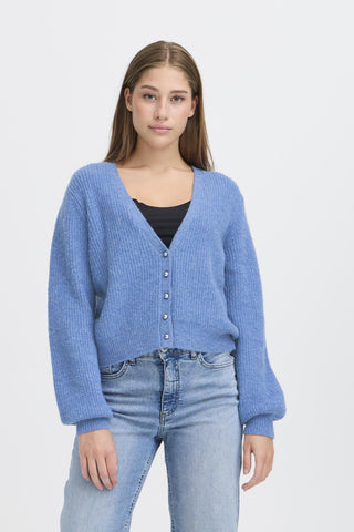 Ichi Marin V Front Knit Cardigan