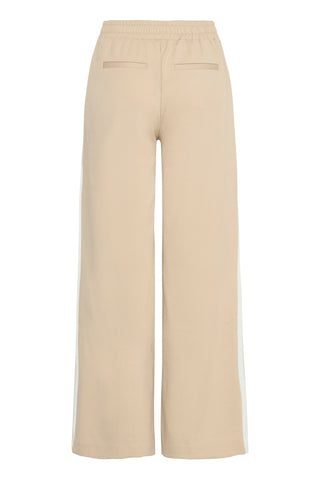 Ichi Kate Wide Leg Side Stripe Trousers