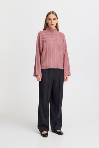Ichi Mylle Cable Knit Jumper
