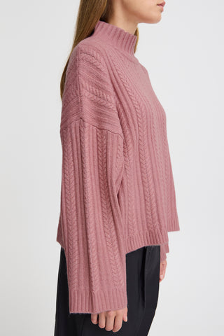 Ichi Mylle Cable Knit Jumper