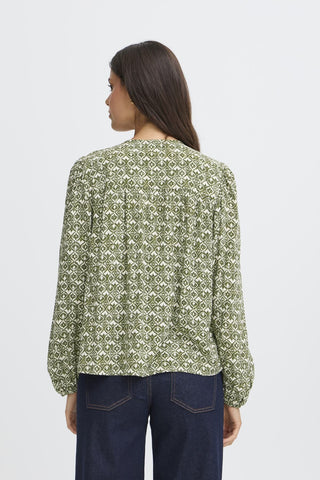 Ichi Vera V Neck Blouse