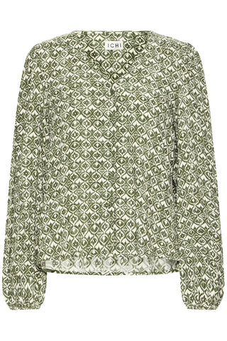 Ichi Vera V Neck Blouse