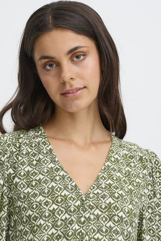 Ichi Vera V Neck Blouse