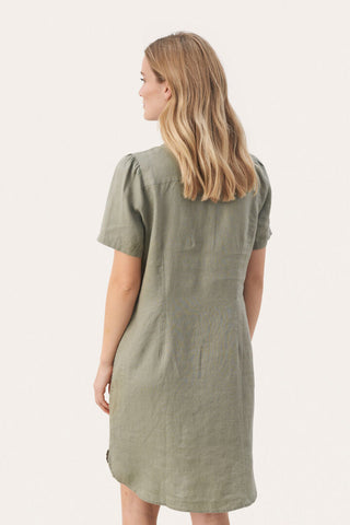 Part Two Aminase Linen Dress