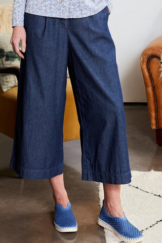 Mistral Chambray Cropped Trousers