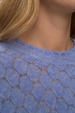 NÜMPH NURIETTE LEAF POINTELLE PULLOVER