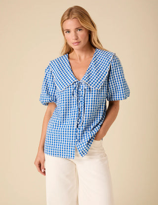 Nobody's Child Birdie Gingham Blouse