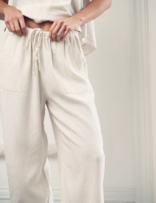Nobody's Child Shona Linen Blend Wide Leg Trousers