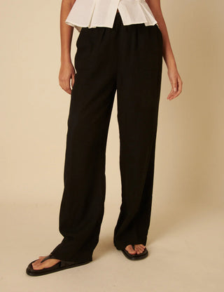 Nobody's Child Shona Linen Blend Wide Leg Trousers