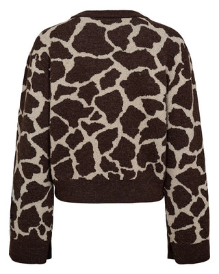 Numph Griff Animal Print Pullover