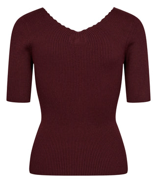 NÜMPH Nuayelet Short Sleeve Cropped Jumper