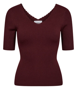 NÜMPH Nuayelet Short Sleeve Cropped Jumper