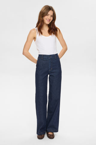NÜMPH Nuamber High Rise Wide Leg Jeans 30" Leg