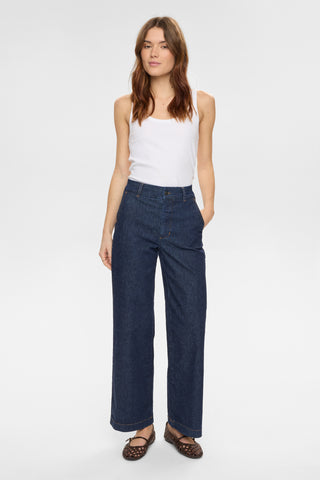 NÜMPH Nuamber High Rise Wide Leg Jeans 30" Leg