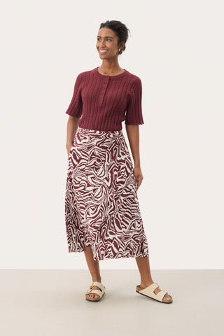 Part Two Bisera A line Midi Skirt