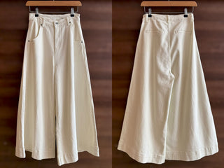 Sasa White Denim Culottes