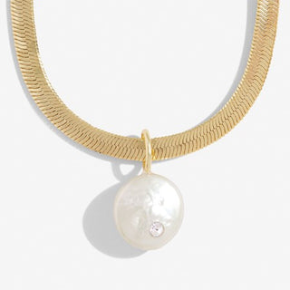 Joma Jewellry 7158 Solaria Coin Pearl Necklace