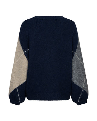 Red Button Argyle sweater
