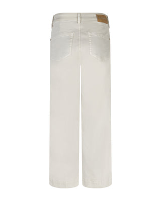 Conny Fancy Stitching Wide Leg Cropped Jeans
