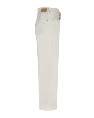 Conny Fancy Stitching Wide Leg Cropped Jeans