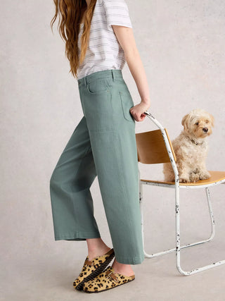 White Stuff Tia Wide Leg Crop Jean