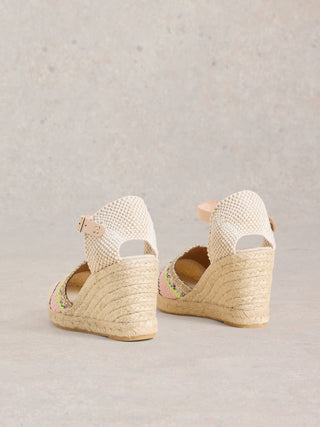 White Stuff Crochet Espadrille Wedge