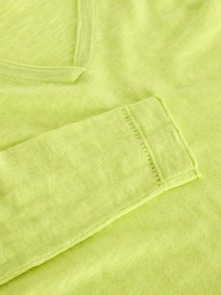 White Stuff Naria Lightweight Cotton Linen V Neck Jumper
