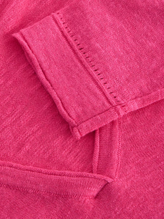 White Stuff Naria Lightweight Cotton Linen V Neck Jumper