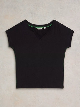 White Stuff Nelly Notch Short Sleeved T-Shirt