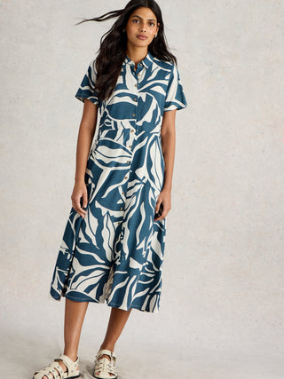 White Stuff Rua Short Sleeved Jersey Dress