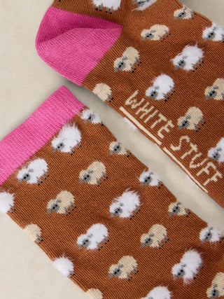 White Stuff Fluffy Mini Sheep Ankle Socks