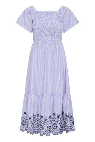 b.young Inzi Short Sleeve Midi Dress