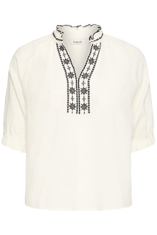 B Young Junian Embroidered Blouse