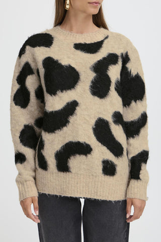 B Young Minyax Animal Print Jumper