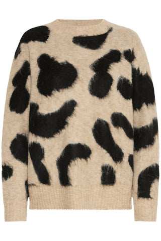 B Young Minyax Animal Print Jumper