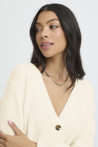 b.young BYOMEA FRILL CARDIGAN