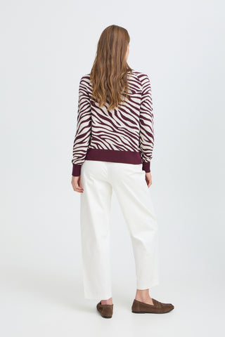 b.young Mmorla Oneck Jacquard Jumper