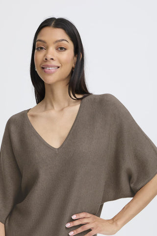 B Young Orla Short Sleeve V Neck Knit