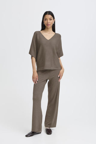 B Young Orla Short Sleeve V Neck Knit