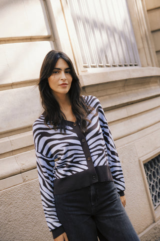 b.young Mmorla Jacquard Cardigan