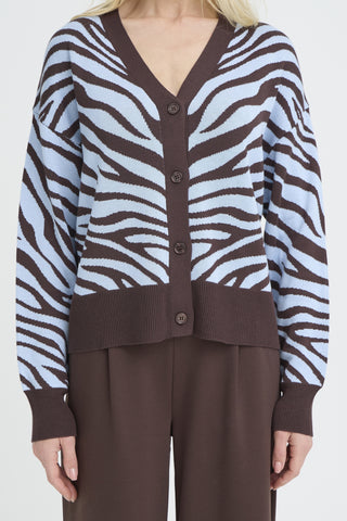 b.young Mmorla Jacquard Cardigan