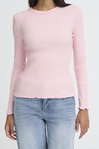 b.young Sinne Long Sleeve Rib T-Shirt