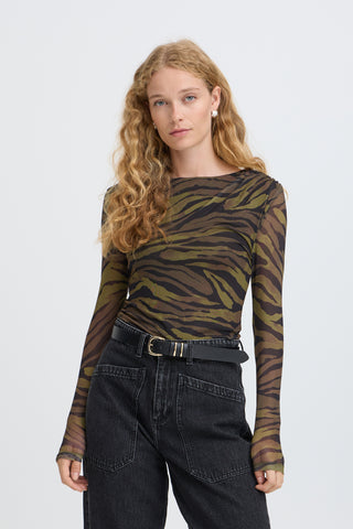 b.young Toa Sheer Sleeved Top