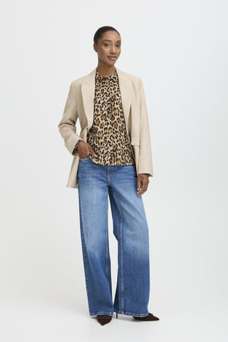 B Young Ihamma Leopard Print Shirt