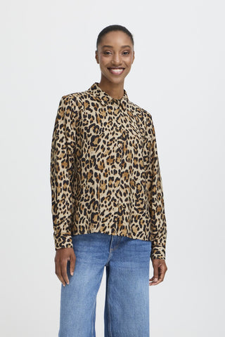 B Young Ihamma Leopard Print Shirt