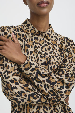 B Young Ihamma Leopard Print Shirt