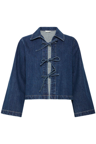 B Young Lukan Denim Tie Front Shirt