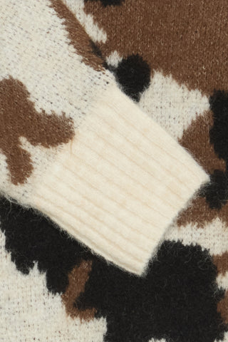 B Young Omea Cow Print Jumper